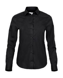 Tee Jays 4025 - Ladies Stretch Luxury Shirt Black