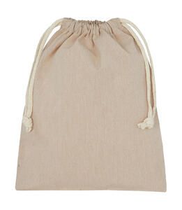 SG Accessories - BAGS (Ex JASSZ Bags) REC-StuffBag-DS - Recycled Cotton/Polyester Stuff Bag Natural Heather