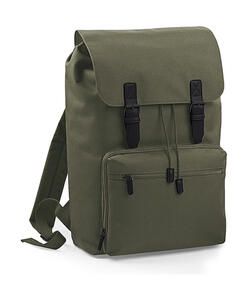 Bag Base BG613 - Vintage Laptop Backpack Olive Green/Black