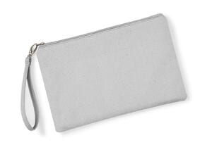 Westford Mill W520 - Canvas Wristlet Pouch Light Grey / Light Grey