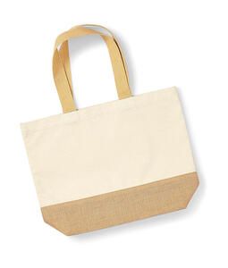 Westford Mill W451 - Jute Base Canvas Tote Natural
