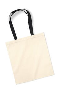 Westford Mill W101C - Bag for Life - Contrast Handles Natural/Black