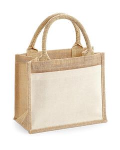 Westford Mill W425 - Cotton Pocket Jute Gift Bag Natural