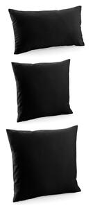 Westford Mill W350 - Fairtrade Cotton Canvas Cushion Cover Black