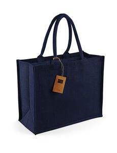 Westford Mill W407 - Classic Jute Shopper Navy/Navy