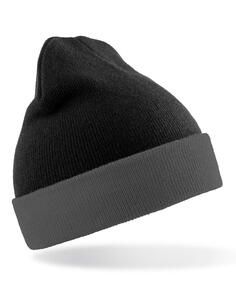 Result Genuine Recycled RC930X - Recycled Black Compass Beanie Black/Grey