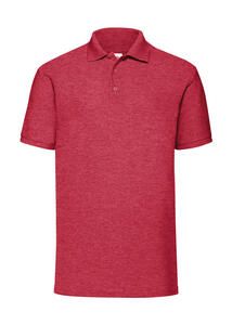 Fruit of the Loom 63-402-0 - Piqué Polo Mischgewebe Heather Red