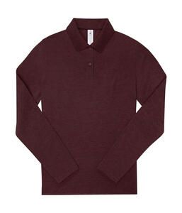 B&C PW464 - My Polo 210 LSL /Women Heather Burgundy