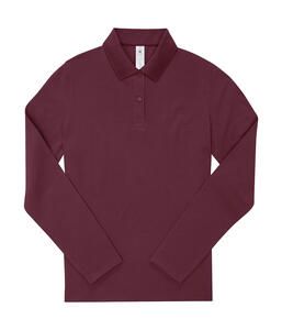 B&C PW462 - My Polo 180 LSL /Women Burgundy