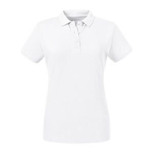 Russell Pure Organic 0R508F-0 - Ladies' Pure Organic Polo White