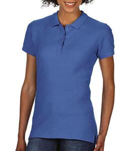 Gildan 85800L - Premium Cotton Ladies` Double Piqué Polo Flo Blue