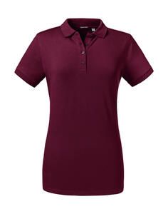 Russell  0R567F0 - Ladies' Tailored Stretch Polo Burgundy