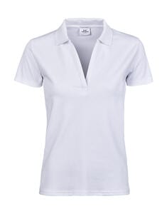 Tee Jays 1409 - Women's Luxury Stretch V Polo White