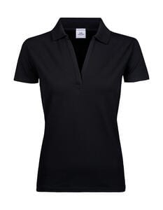 Tee Jays 1409 - Women's Luxury Stretch V Polo Black
