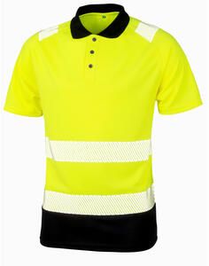 Result Genuine Recycled R501X - Recycled Safety Polo Shirt Fluorescent Yellow
