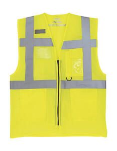 Yoko HVW820 - Fluo Open Mesh Executive Waistcoat Fluo Yellow