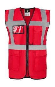 Korntex KXCMF - Executive Safety Vest "Hamburg" Red