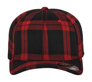 Flexfit 6197 - Tartan Plaid Cap Black/Red