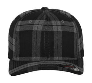 Flexfit 6197 - Tartan Plaid Cap Black/Grey