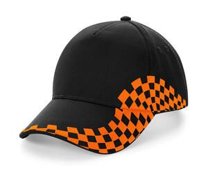 Beechfield B159 - Grand Prix Cap Black/Orange