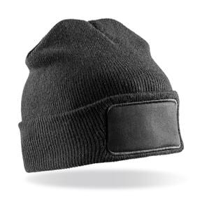 Result Winter Essentials RC034X - Double Knit Thinsulate™ Printers Beanie Black