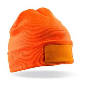 Result Winter Essentials RC034X - Double Knit Thinsulate™ Printers Beanie Fluorescent Orange