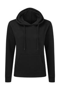 SG SG27F - Ladies Hooded Sweatshirt Dark Black