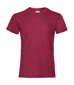 Fruit of the Loom 61-005-0 - Girls Value Weight T Heather Red