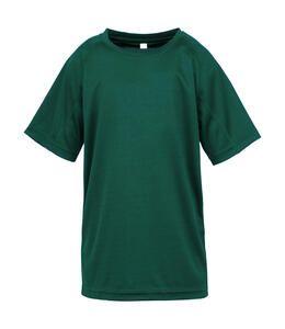 Spiro S287J - Junior Performance Aircool Tee Bottle Green