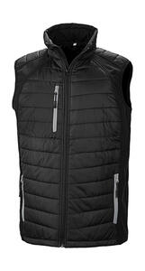Result Genuine Recycled R238X - Compass Padded Softshell Gilet Black/Grey