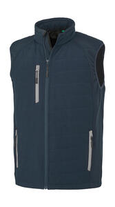 Result Genuine Recycled R238X - Compass Padded Softshell Gilet Navy/Grey
