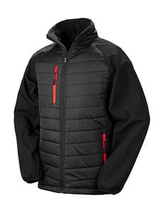 Result Genuine Recycled R237X - Compass Padded Softshell Black/Red