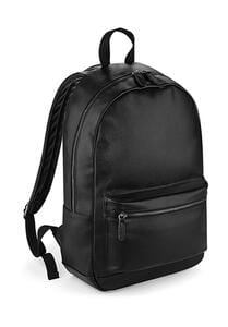 Bag Base BG255 - Faux Leather Fashion Backpack Black
