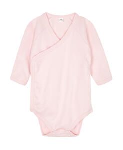 Babybugz BZ60 - Baby Long Sleeve Kimono Bodysuit Powder Pink