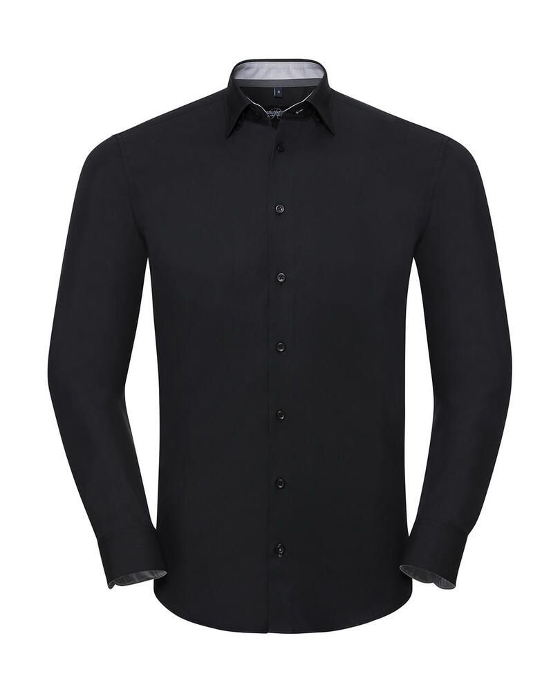 Russell Collection 0R966M0 - Men's LS Tailored Contrast Ultimate Stretch Shirt