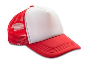 Result Headwear RC089X - Detroit ½ Mesh Truckers Cap Red/White