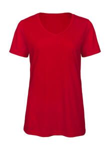 B&C TW058 - V Triblend/women T-Shirt Red