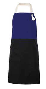 Velilla 404210B - TWO-TONE BIB APRON Royal Blue