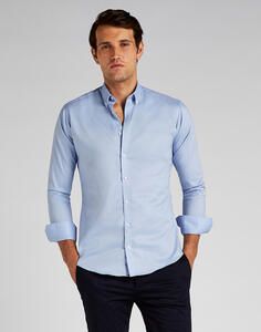 Kustom Kit KK182 - Slim Fit Stretch Oxford Shirt LS