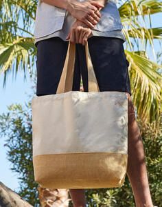 Westford Mill W451 - Jute Base Canvas Tote