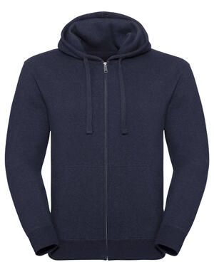 Russell  0R263M0 - Mens Authentic Melange Zipped Hood Sweat