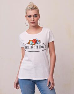 Fruit of the Loom Vintage Collection 011432A - Ladies Vintage T Large Logo Print